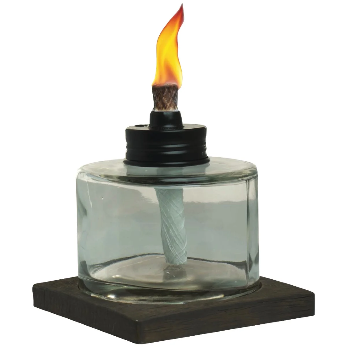 High-End Tiki 4 In. Glass Table Torch Comfortable