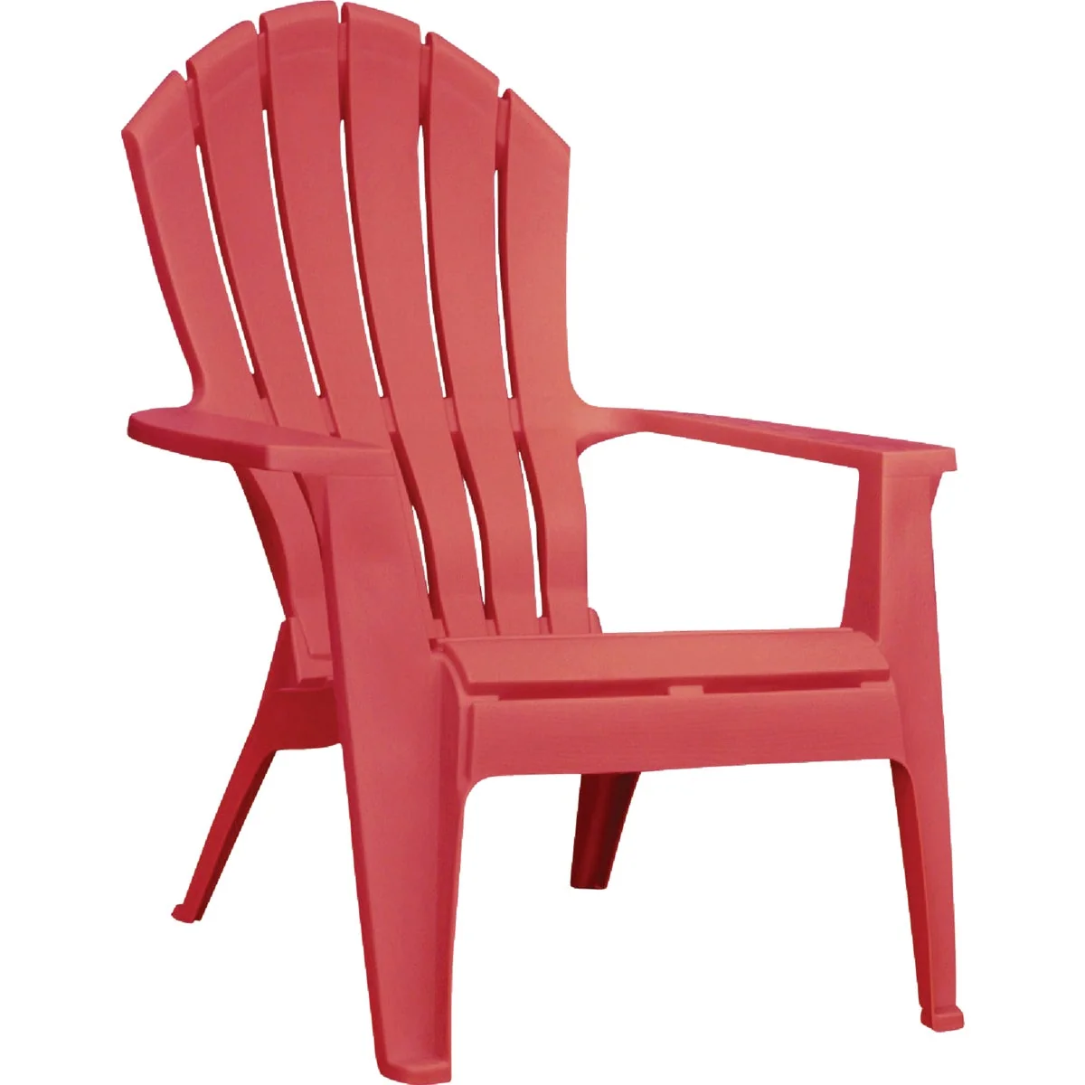 Efficient Adams Comfort Cherry Red Resin Adirondack Chair Classic