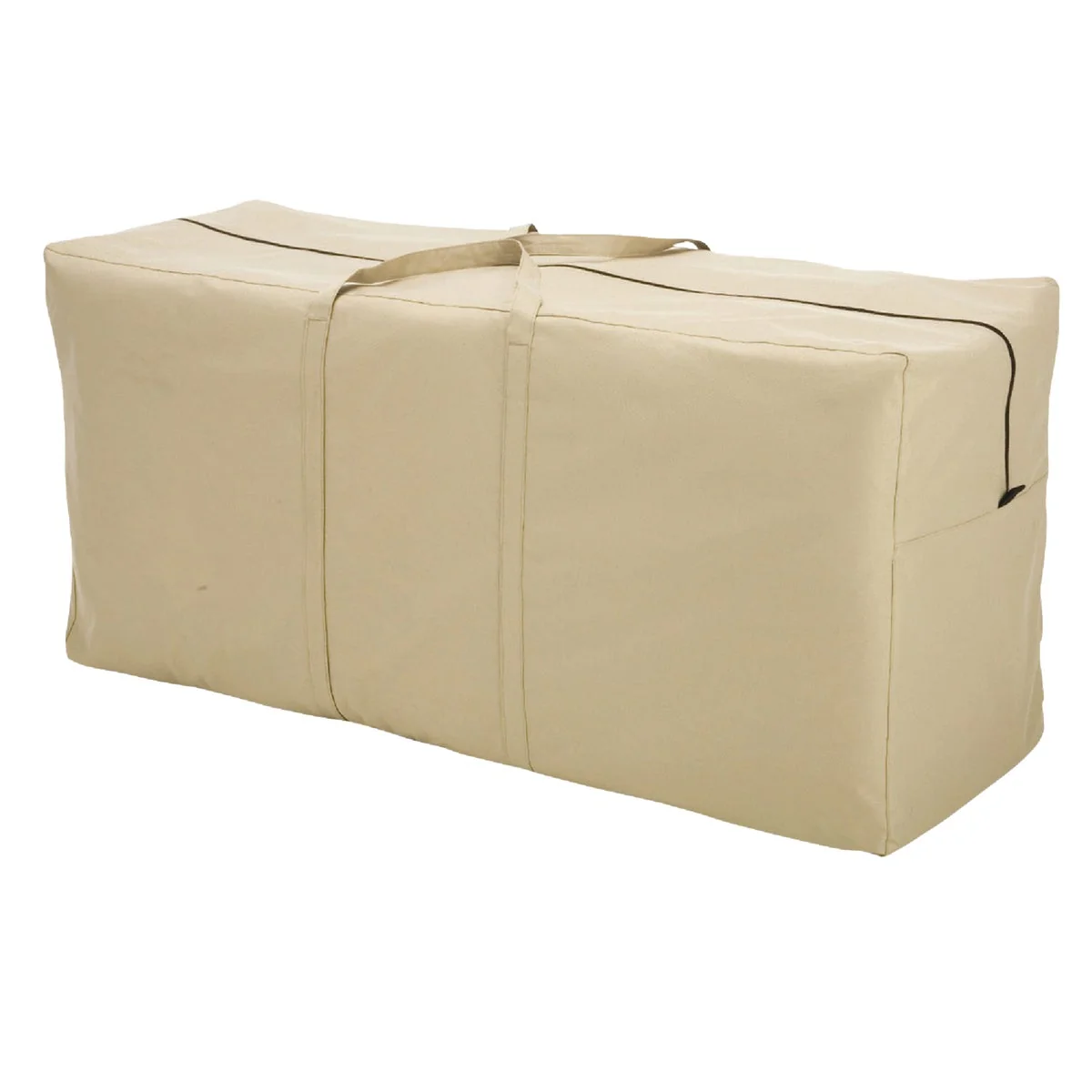 Solid Classic Accessories 16.25 In. W. x 22.5 In. H. x 48 In. L. Tan Polyester PVC Cushion Cover Dependable