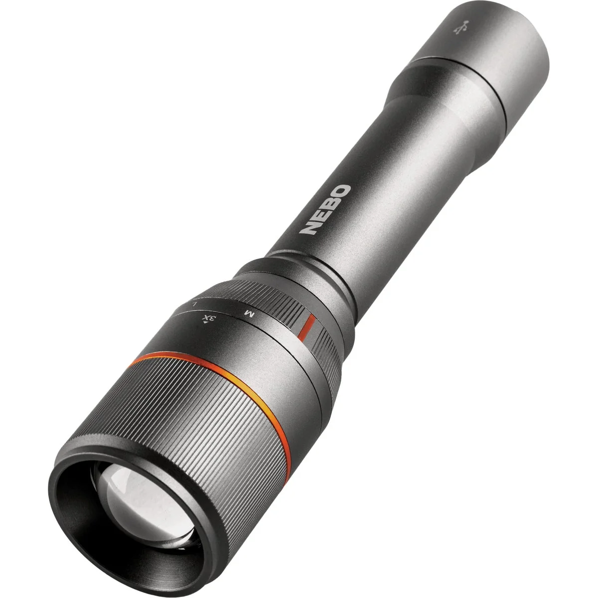 Breathable Nebo DaVinci LED Anodized Aluminum 3500 Lm. Rechargeable Flashlight Professional