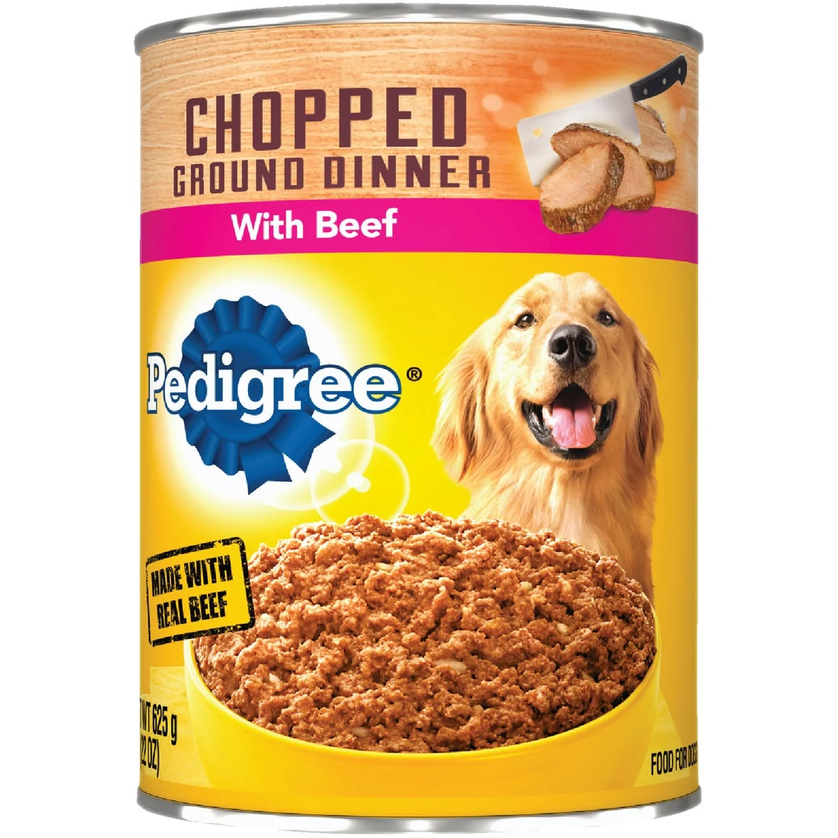 Unique Pedigree Meaty Ground Dinner with Chopped Beef Wet Dog Food 22 Oz. Innovative