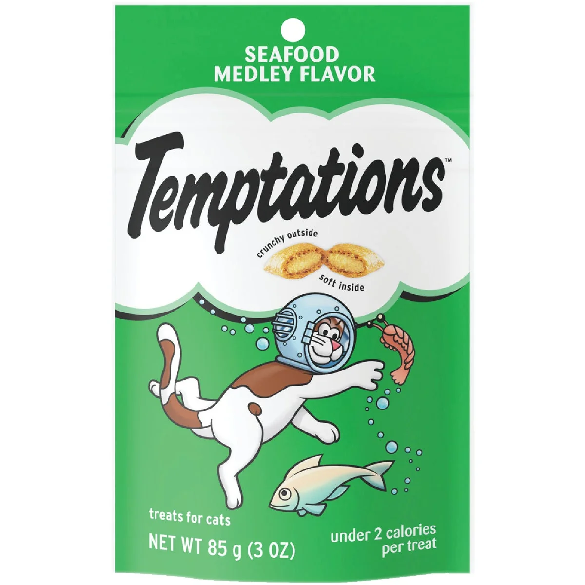 Carefully Designed Temptations Seafood Medley 3 Oz. Cat Treat Contemporary