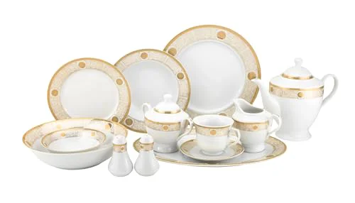 Functional 57 pc Banquet Dinnerware Set Elegant