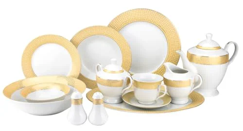 Comfortable 57 pc Banquet Dinnerware Set Original