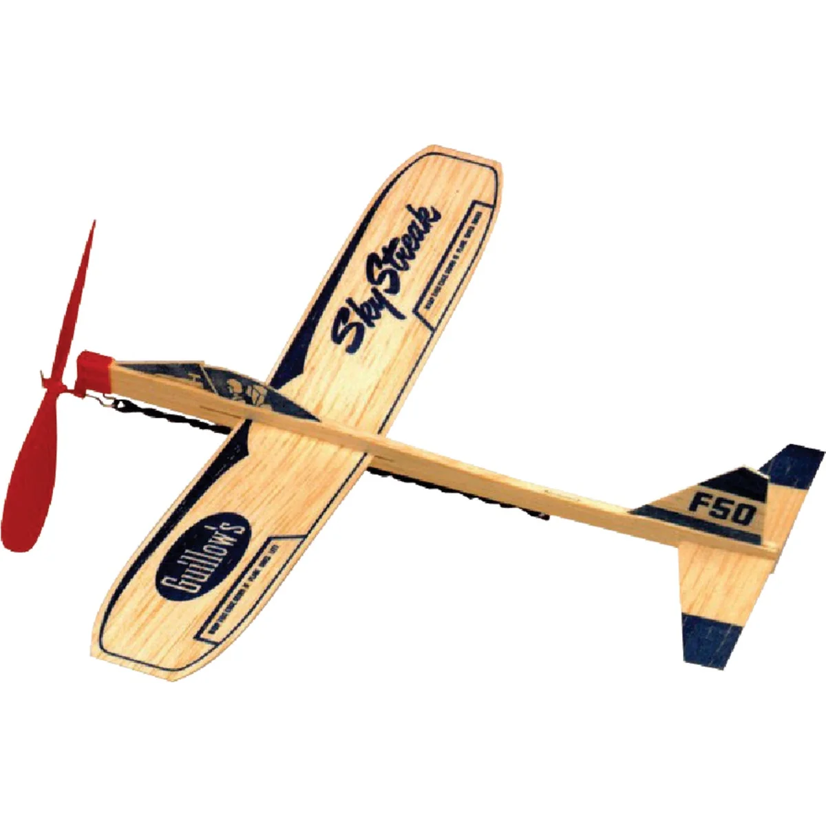 Crafted Paul K Guillow Sky Streak 12 In. Balsa Wood Glider Plane Breathable