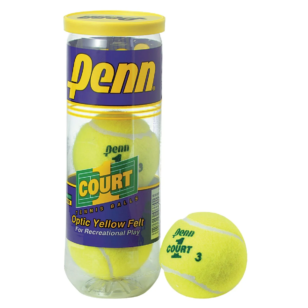 Proven Penn Court 1 Tennis Ball 3-Pack Luxury