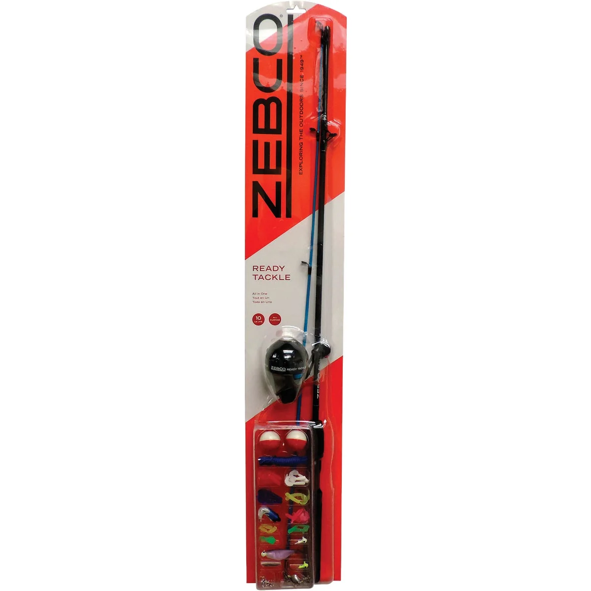 Superior Zebco Ready Tackle 5 Ft. 6 In. Z-Glass Fishing Rod Spincast Reel with Tackle Kit Sustainable