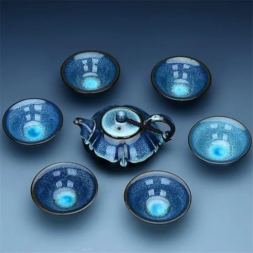 High-Performance Tea Set 7PCS Set China Tea Set Ceramic Tea Set Chinese Tea Cup Porcelein Tea Cups 1 Teapot 6 Cups Good Gift Elegant