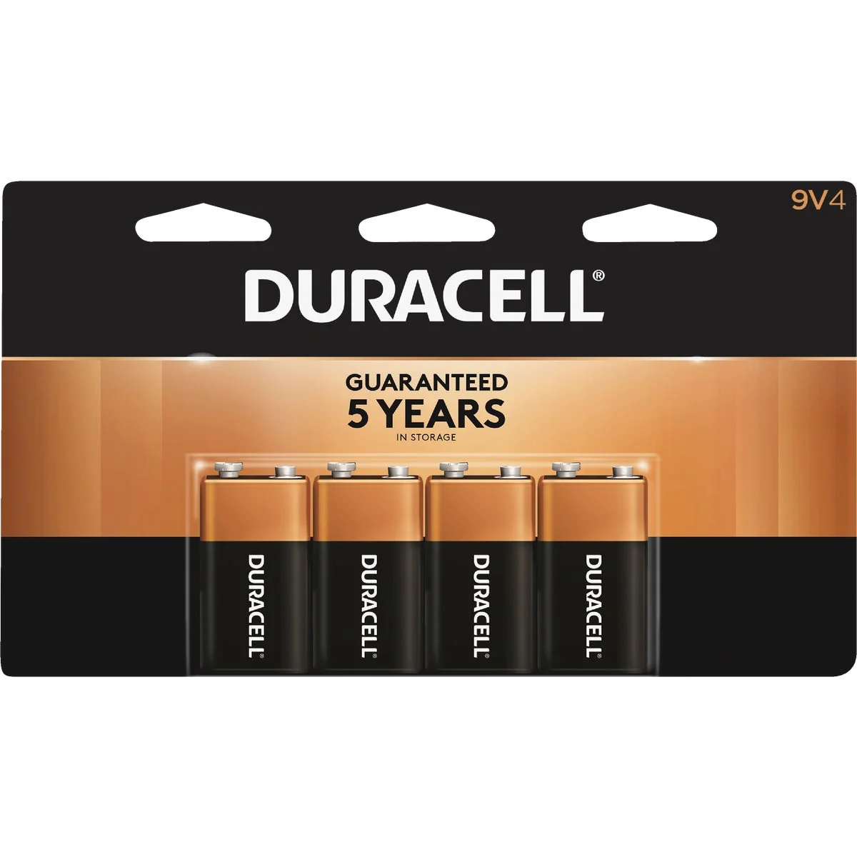 Exceptional Duracell CopperTop 9V Alkaline Battery 4-Pack Fast