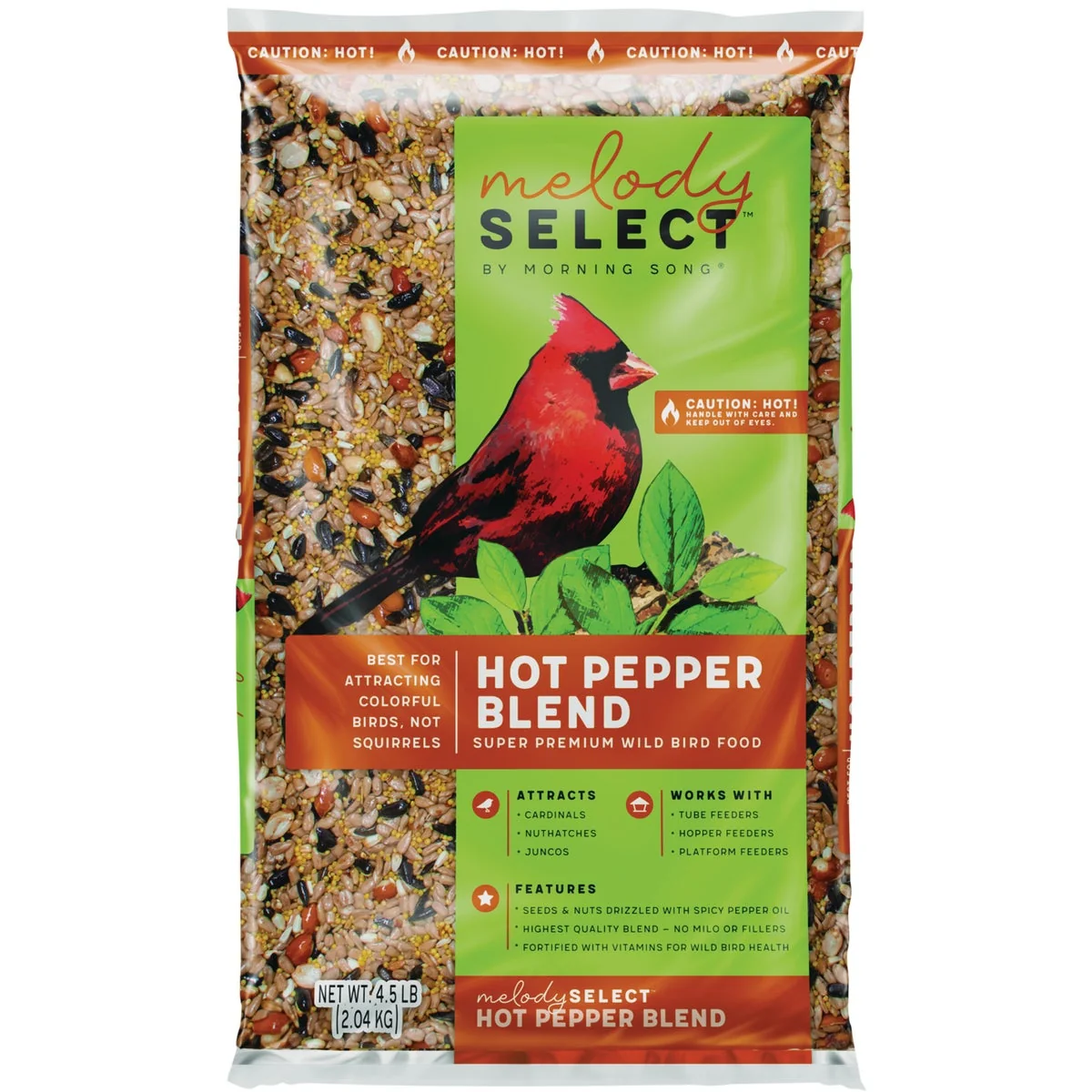 Official Melody Select 4.5 Lb. Hot Pepper Bird Food Traditional