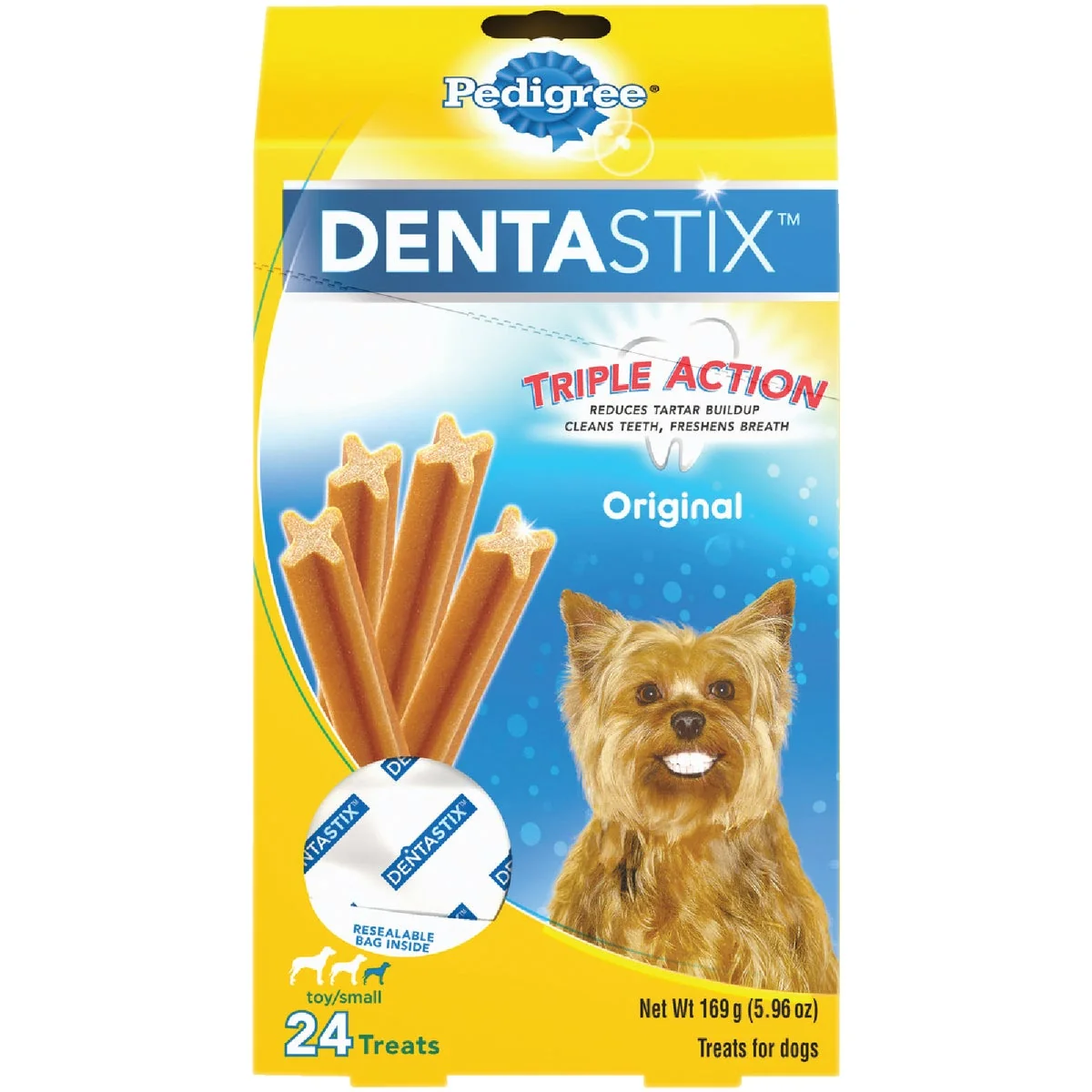 Easy-to-Use Pedigree Dentastix Toy Dog Flavor Dental Dog Treat 24-Pack Excellent