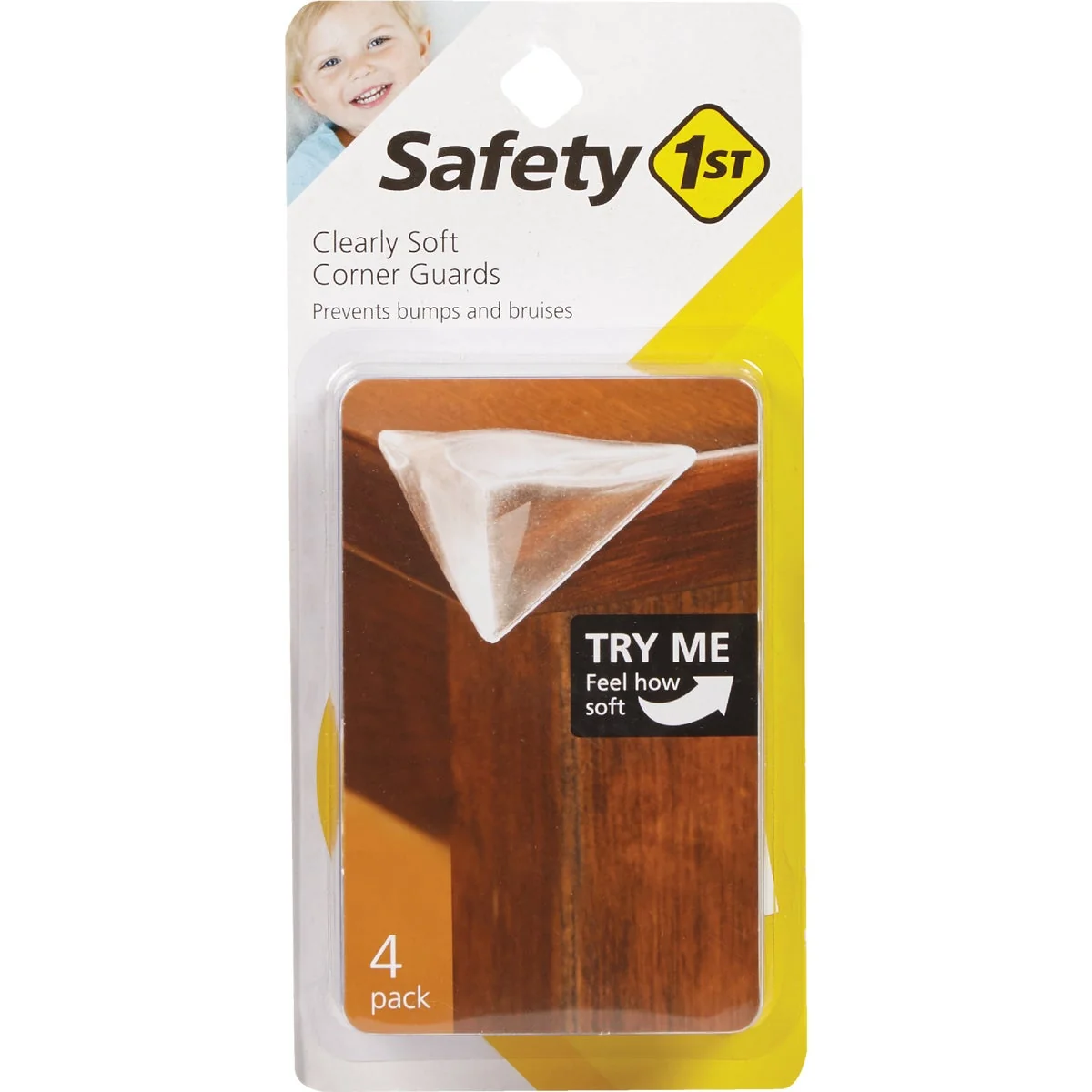 Durable Safety 1st Clearly Soft Adhesive Gel Corner Guards 4-Pack Fine Crafted