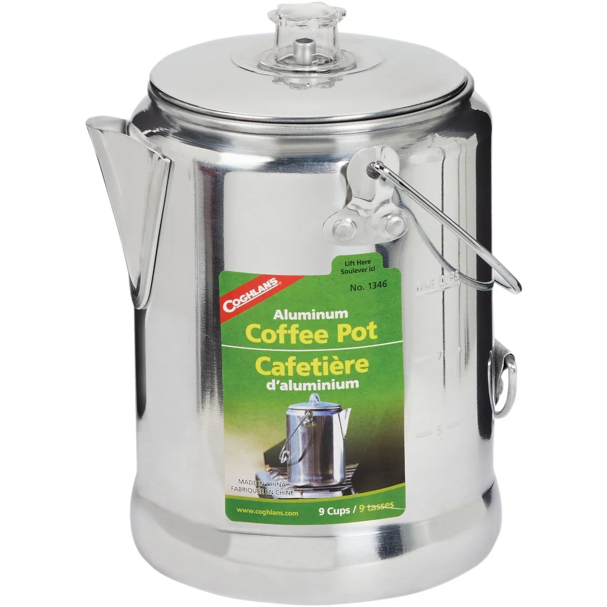 Professional Coghlans 9-Cup Aluminum Camping Coffee Pot Specialty