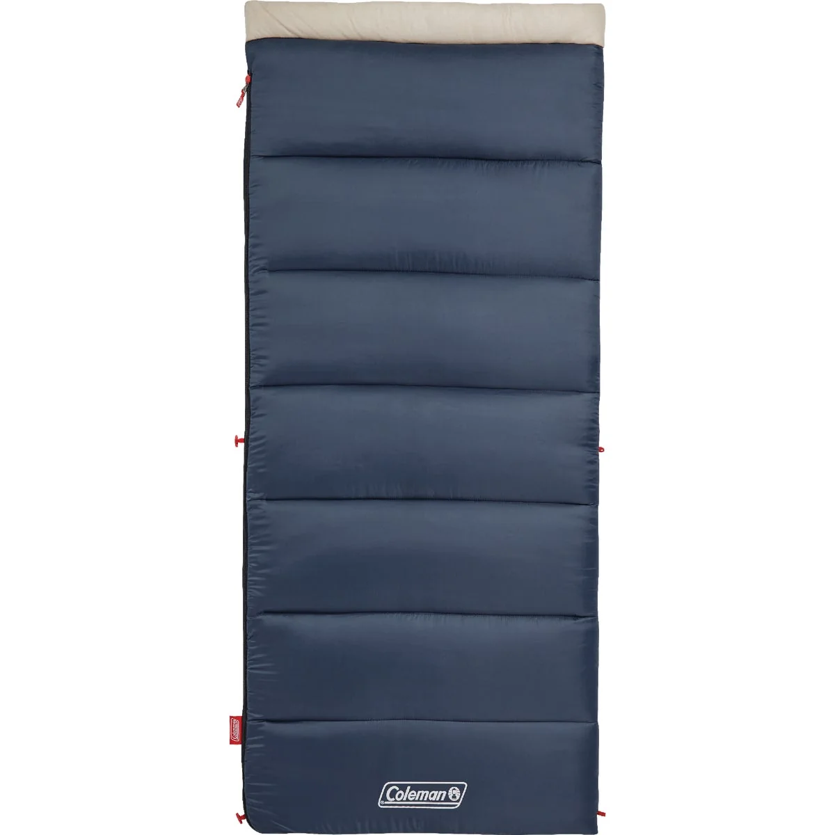 Reliable Coleman 30 Deg F 33 In. W. x 75 In. L. Blue Adult Sleeping Bag Enhanced