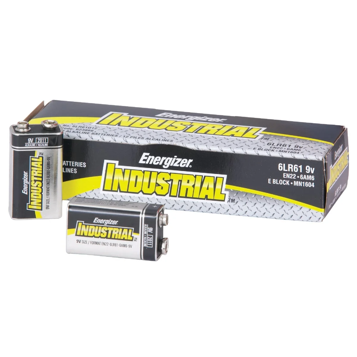 Excellent Energizer Industrial 9V Alkaline Battery 12-Pack Consistent