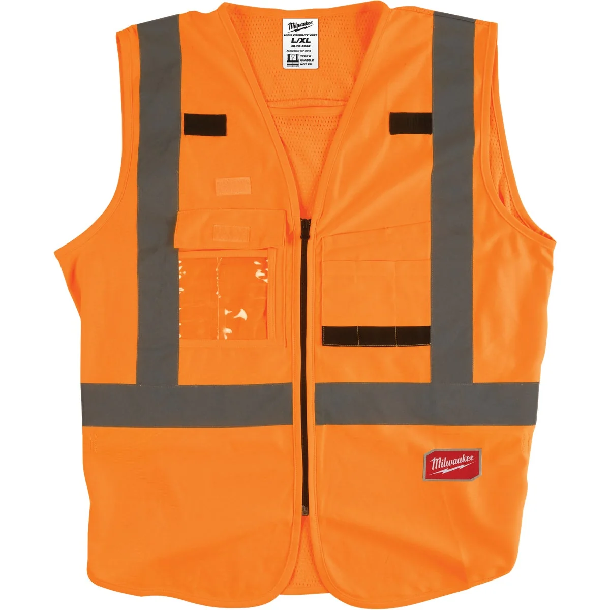 Innovative Milwaukee ANSI Class 2 Hi Vis Orange Safety Vest L XL Carefully Designed