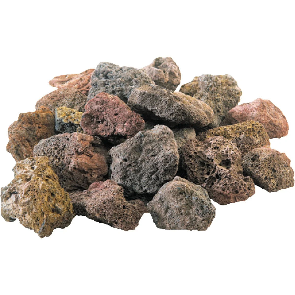 Verified GrillPro 7 Lb. Assorted Color Lava Rock Professional