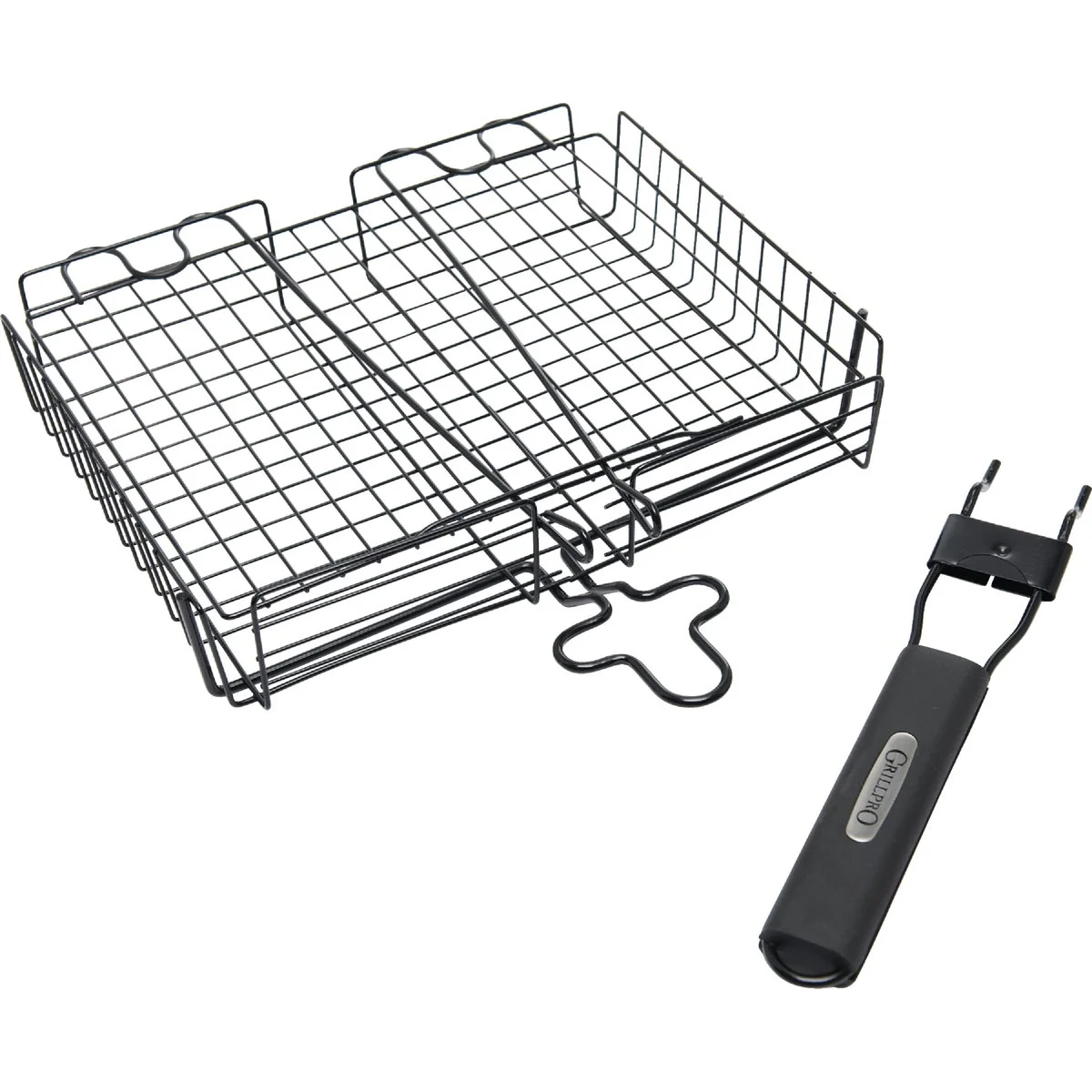 Reliable GrillPro Deluxe 9.5 In. W. x 12 In. L. Steel Broiler Grill Basket Natural