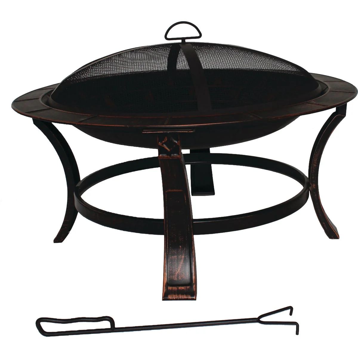 Comfortable Keaton 30 In. Round Wood Burning Fire Pit Lightweight