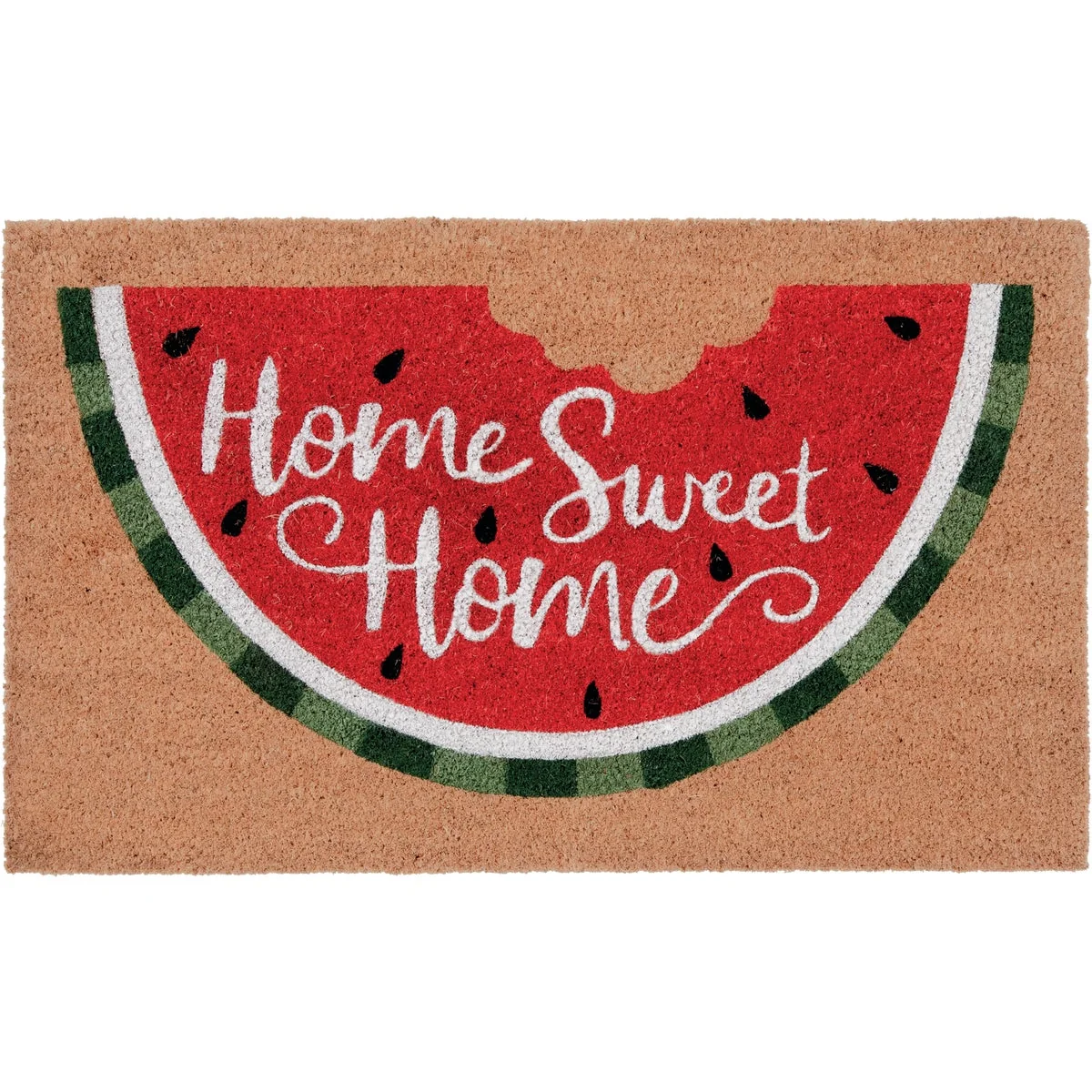Luxury Natco Home 18 In. x 30 In. Coir Outdoor Doormat Sweet Watermelon Bite Powerful