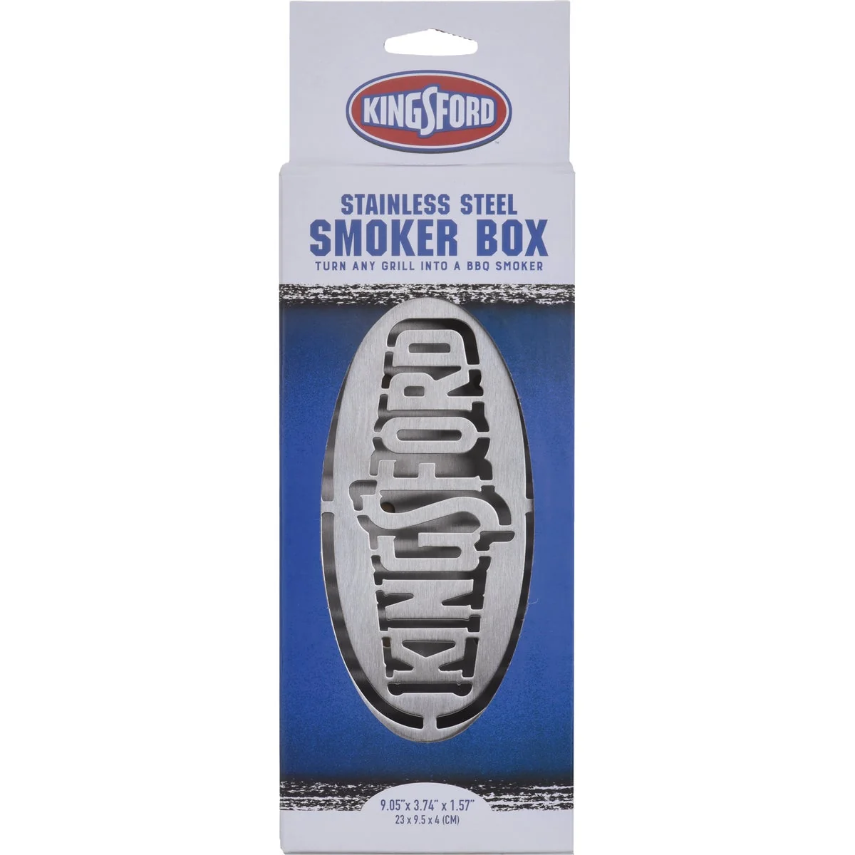 Fashionable Kingsford 3.74 In. W. x 9.05 In. H. x 1.57 In. L. Stainless Steel Smoker Box Artisan