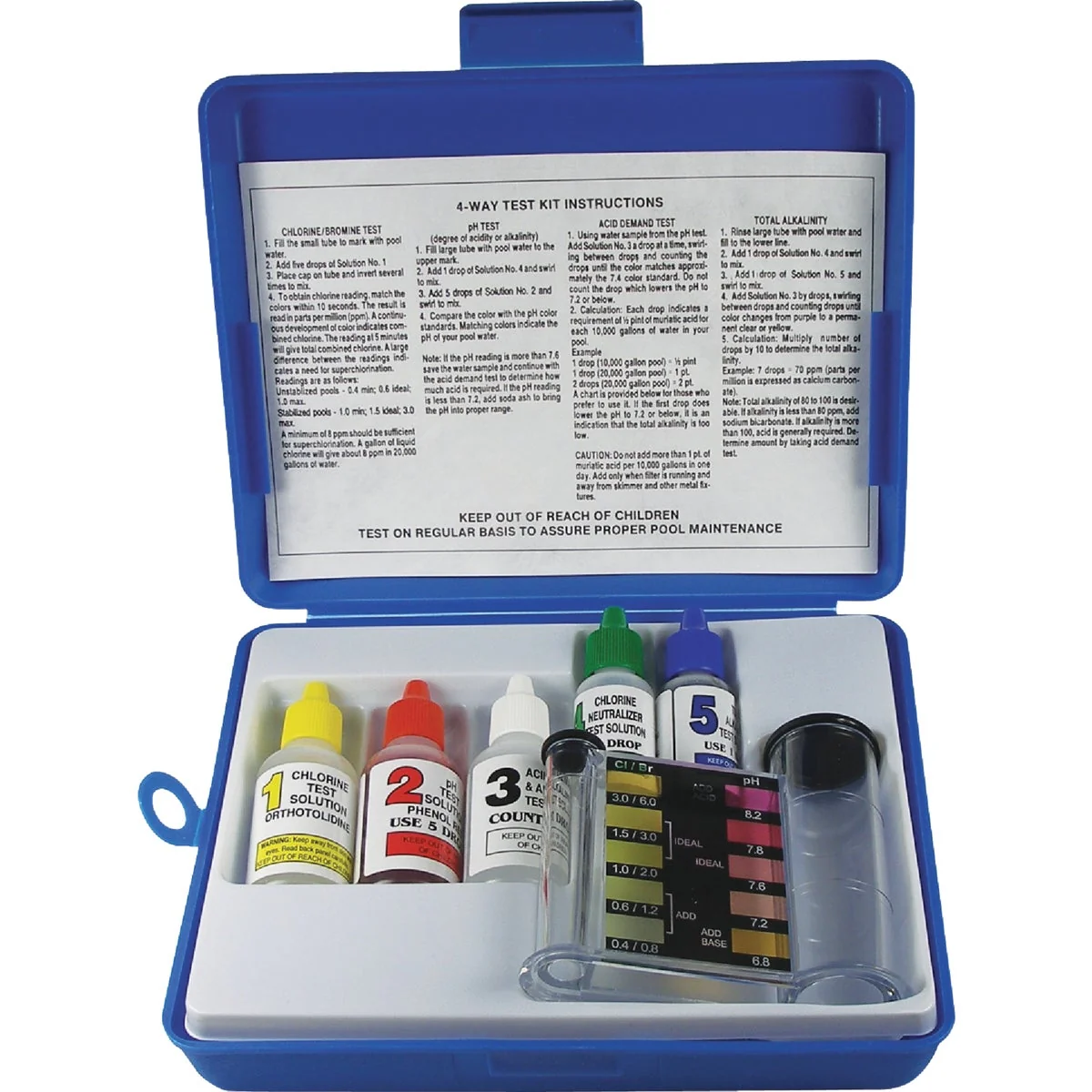 Authentic JED Pool 4-Way Test Kit First-Class