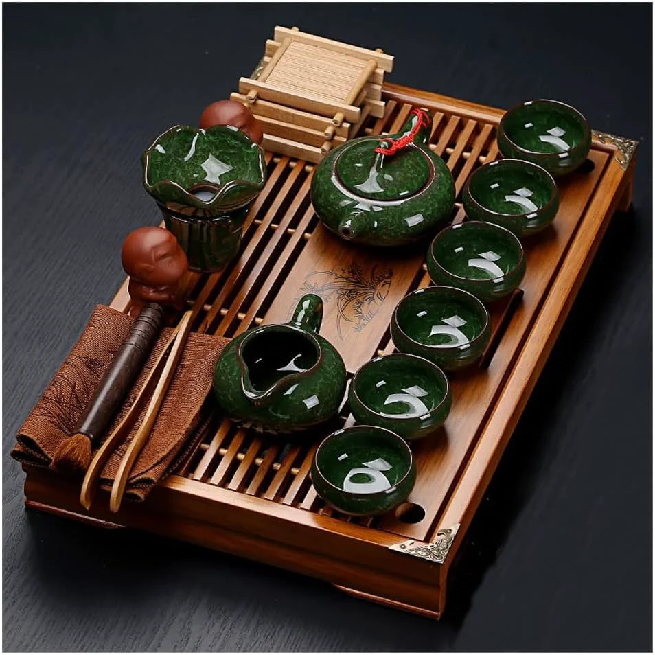 User-Friendly Ceramic Gongfu Tea Set Environmentally Friendly