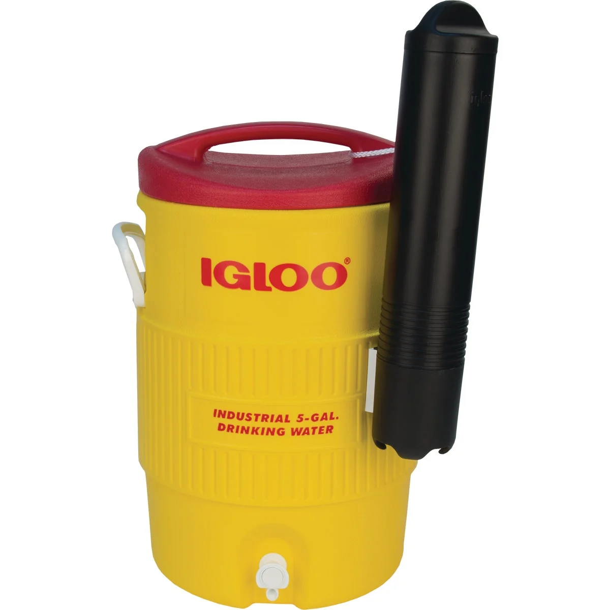 Relaxed Igloo 5 Gal. Yellow Industrial Water Jug with Cup Dispenser Breathable