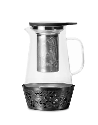Consistent Elegant Glass Teapot with Built Original Design