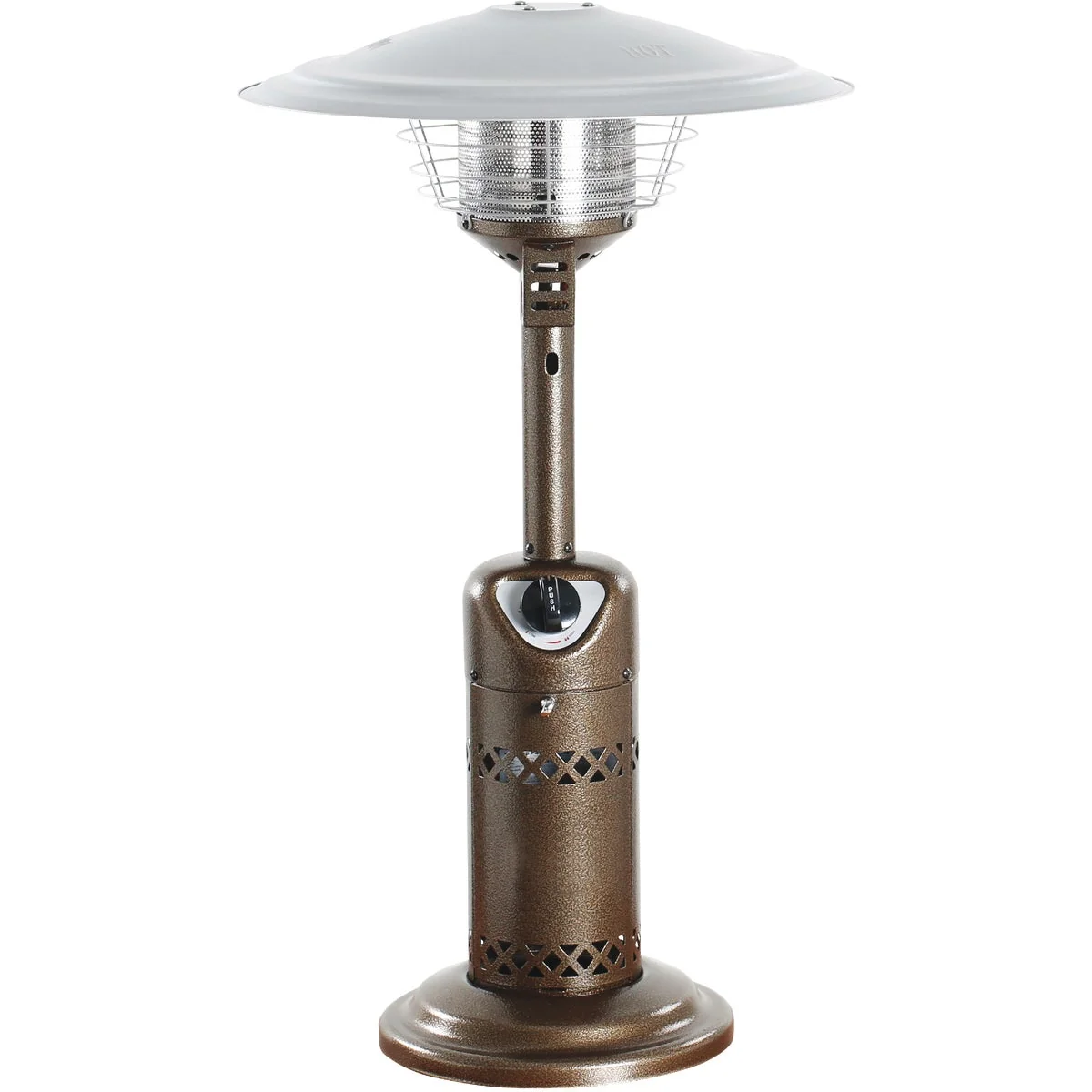 Secure 10 000 BTU Bronze Stainless Steel Tabletop Patio Heater Soft