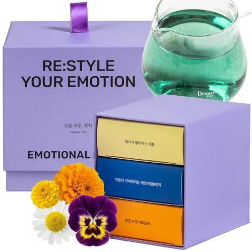 Versatile Korean Food Premium Flower Tea Gift Set Organic Caffeine 15 Count Superior