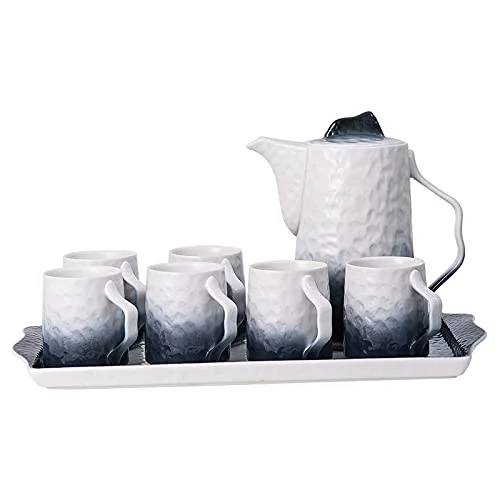 Clean Porcelain Tea Set for Adults 1 Teapot Casual