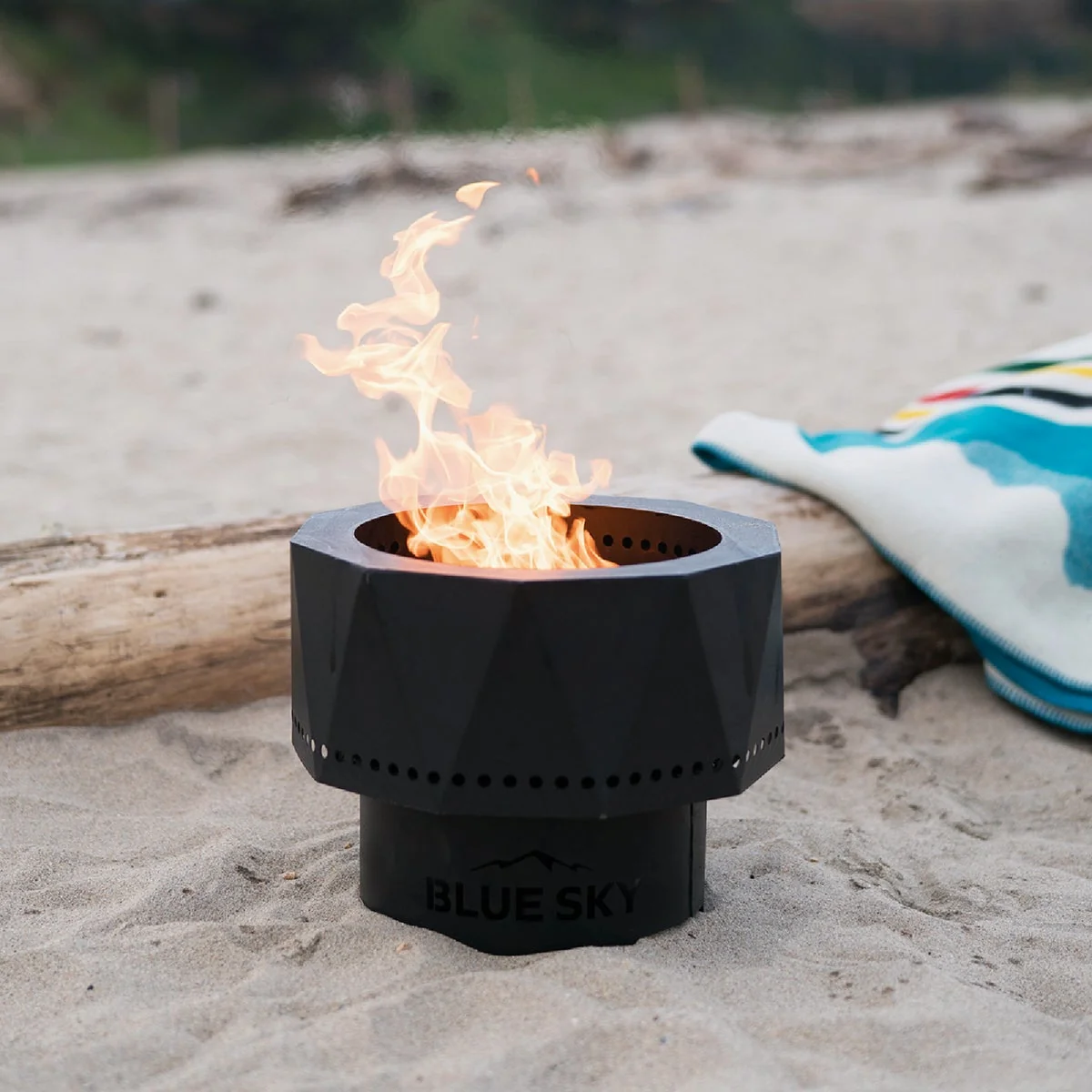 Specialty Blue Sky Ridge 15 In. Round Steel Wood Pellet High Efficiency Fire Pit Environmentally Friendly