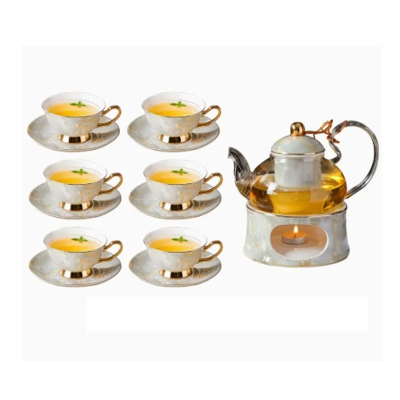 Pure British Ceramic Afternoon Tea Cups Fruit Teapot with Filter Gift Box Flower Set Prestigious