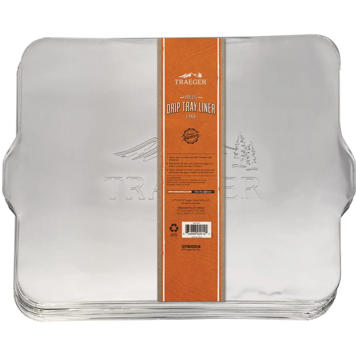 Verified Traeger Aluminum Pro 575 Pro 22 Pro 20 Eastwood 22 Drip Tray Liner 5-Pack Flexible