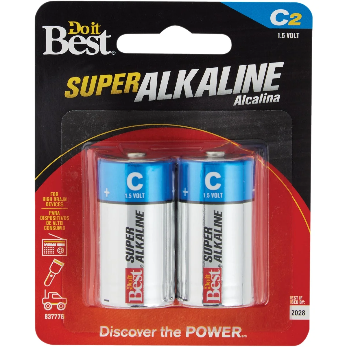 Authentic Do it C Alkaline Battery 2-Pack Proven