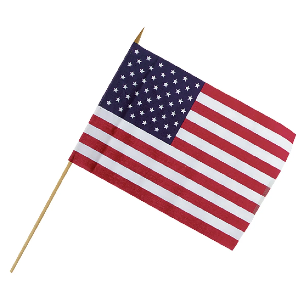 Clean Valley Forge 12 In. x 18 In. Polycotton Stick American Flag Contemporary