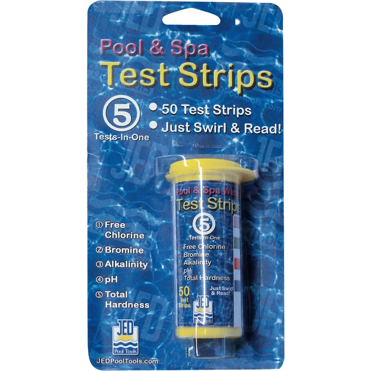 Natural JED Pool and Spa 5 Tests-In-One Strips 50 Ct. Exceptional