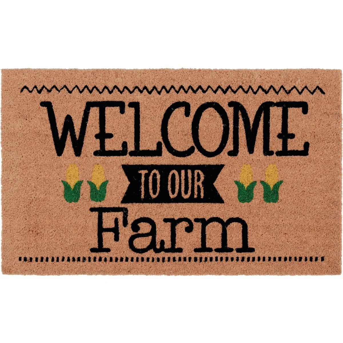 Durable Natco Home 18 In. x 30 In. Coir Outdoor Doormat Welcome To Our Farm Contemporary