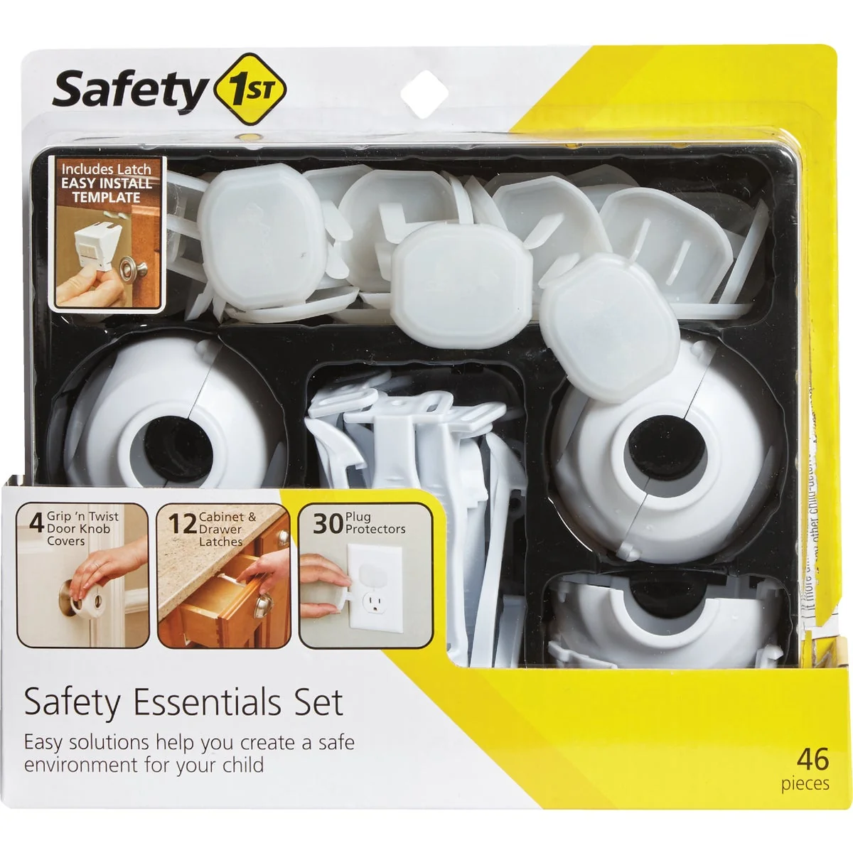Durable Safety 1st Safety Essentials Childproofing Kit 46-Piece Premium Material