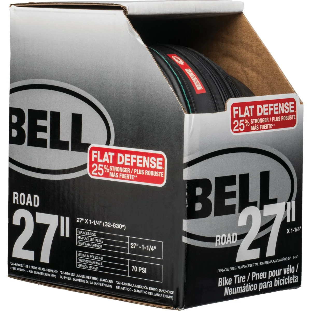 Powerful Bell 27 In. Road Bicycle Tire with Flat Defense Selected