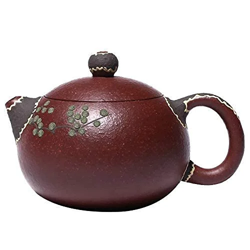 Powerful Tea Set New Yixing Classic Xishi Tea Pot Purple Clay Filter Teapots Beauty Kettle Raw Ore Handmade Boutique Zisha Tea Set Gifts 140Ml Tea Set Lofty Ambition Efficient