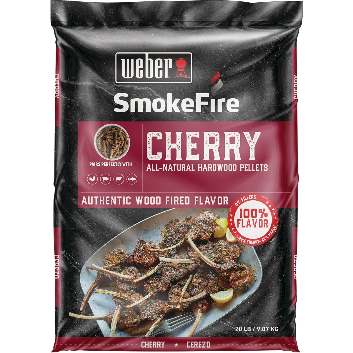 Crafted Weber SmokeFire 20 Lb. Cherry Wood Pellet Classic