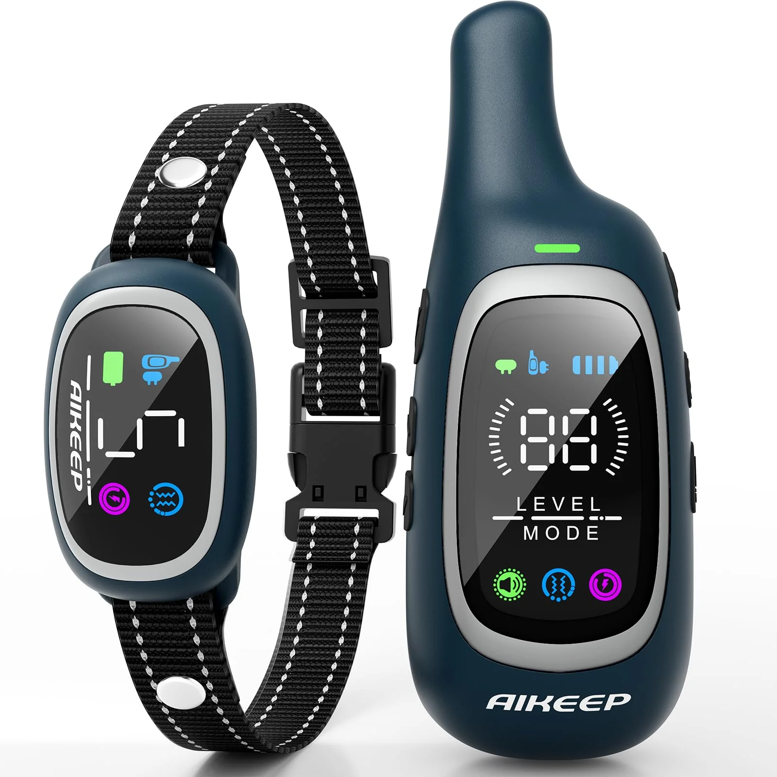 Modern AIKEEP 2-in-1 Dog Shock Collar Bark Collar – 3300ft Remote IP67 Waterproof Innovative