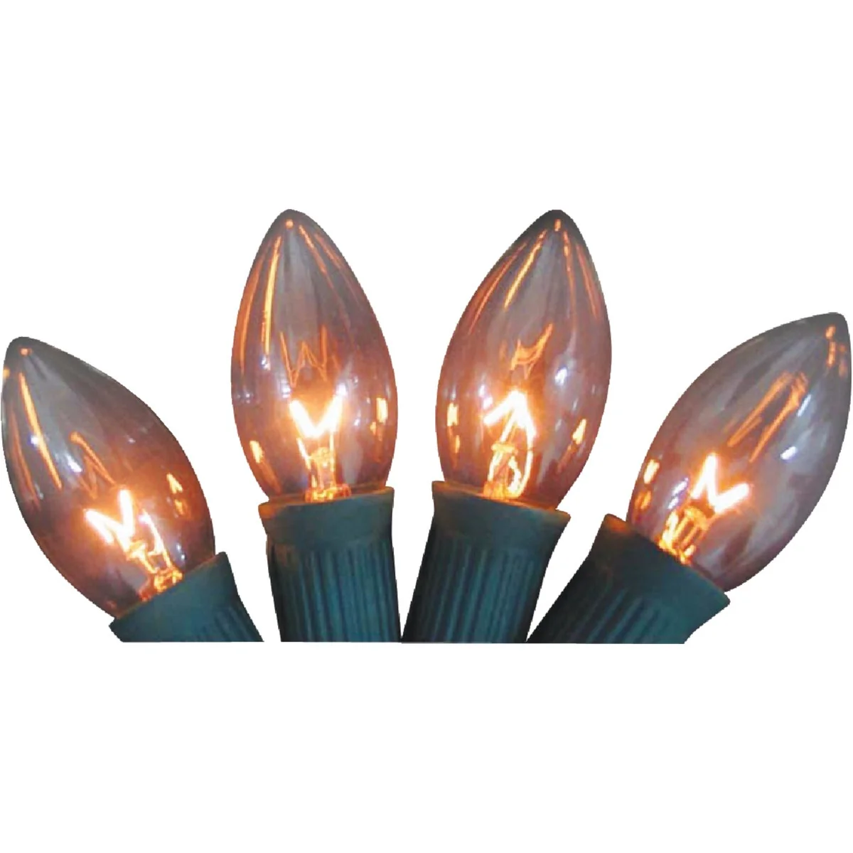 Solid J Hofert C9 Multi Twinkle 125V Light Bulb 4-Pack Breathable