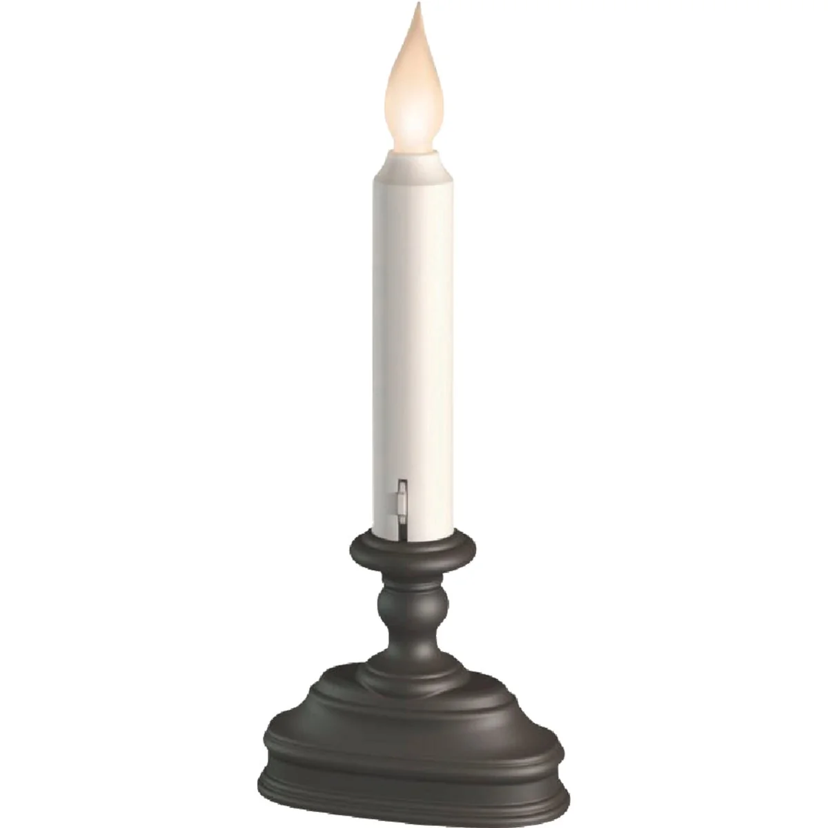 Professional Xodus Standard 4.5 In. W. x 7.5 In. H. x 2 In. D. Aged Bronze LED Battery Operated Candle Modern