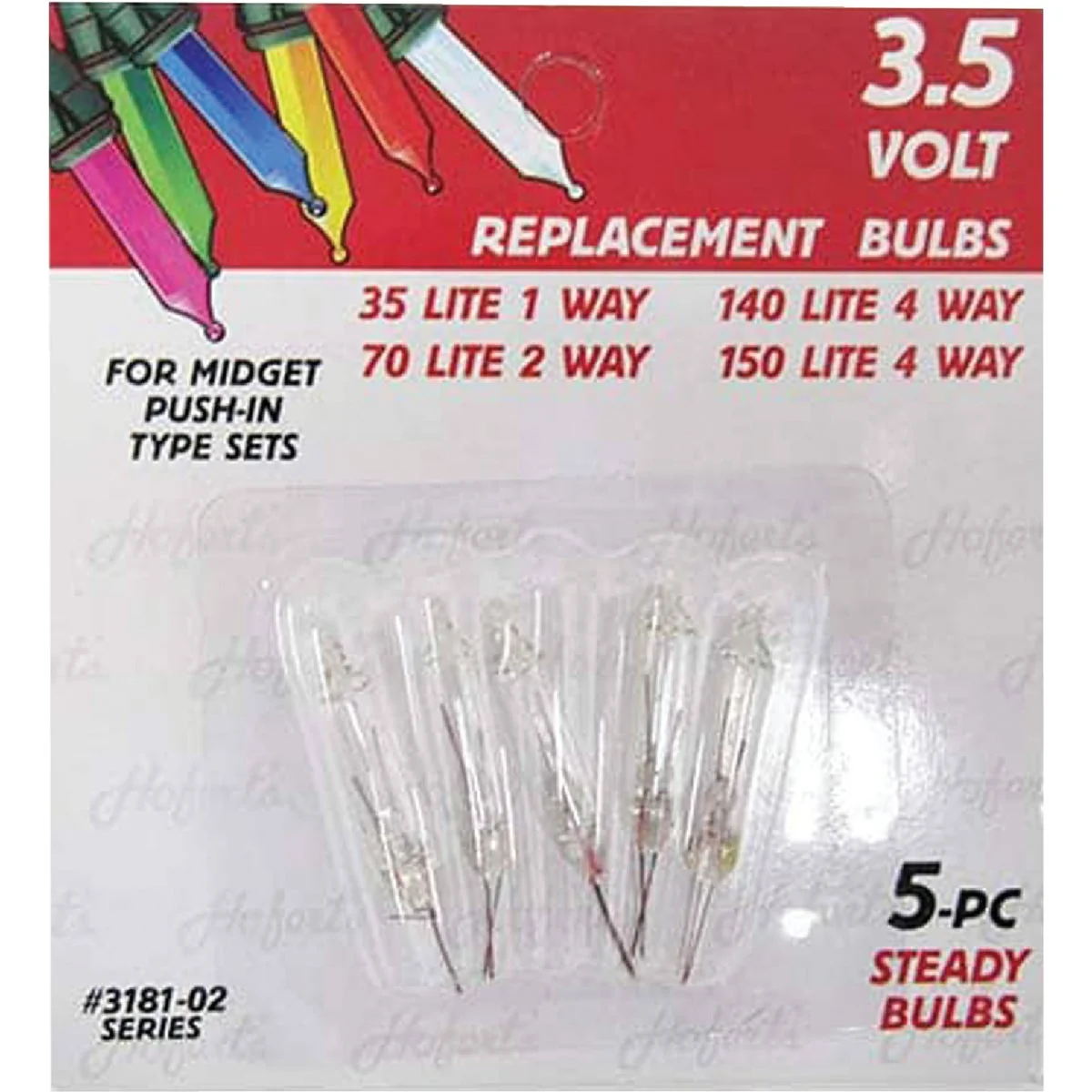Artisan J Hofert Mini Clear 3.5V Light Bulb 5-Pack Official