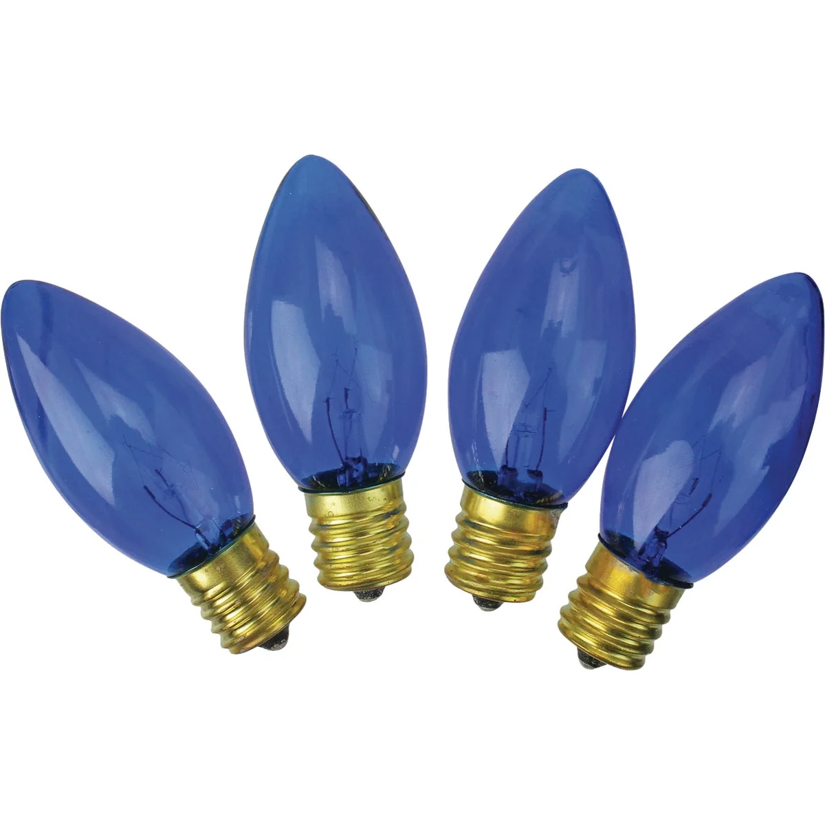 Reliable J Hofert C9 Blue Transparent 125V Light Bulb 4-Pack Safe