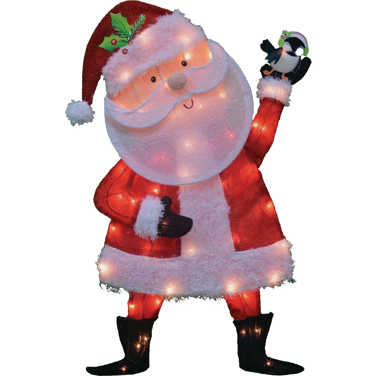 Contemporary Candy Cane Lane 32 In. Incandescent Santa High-Quality