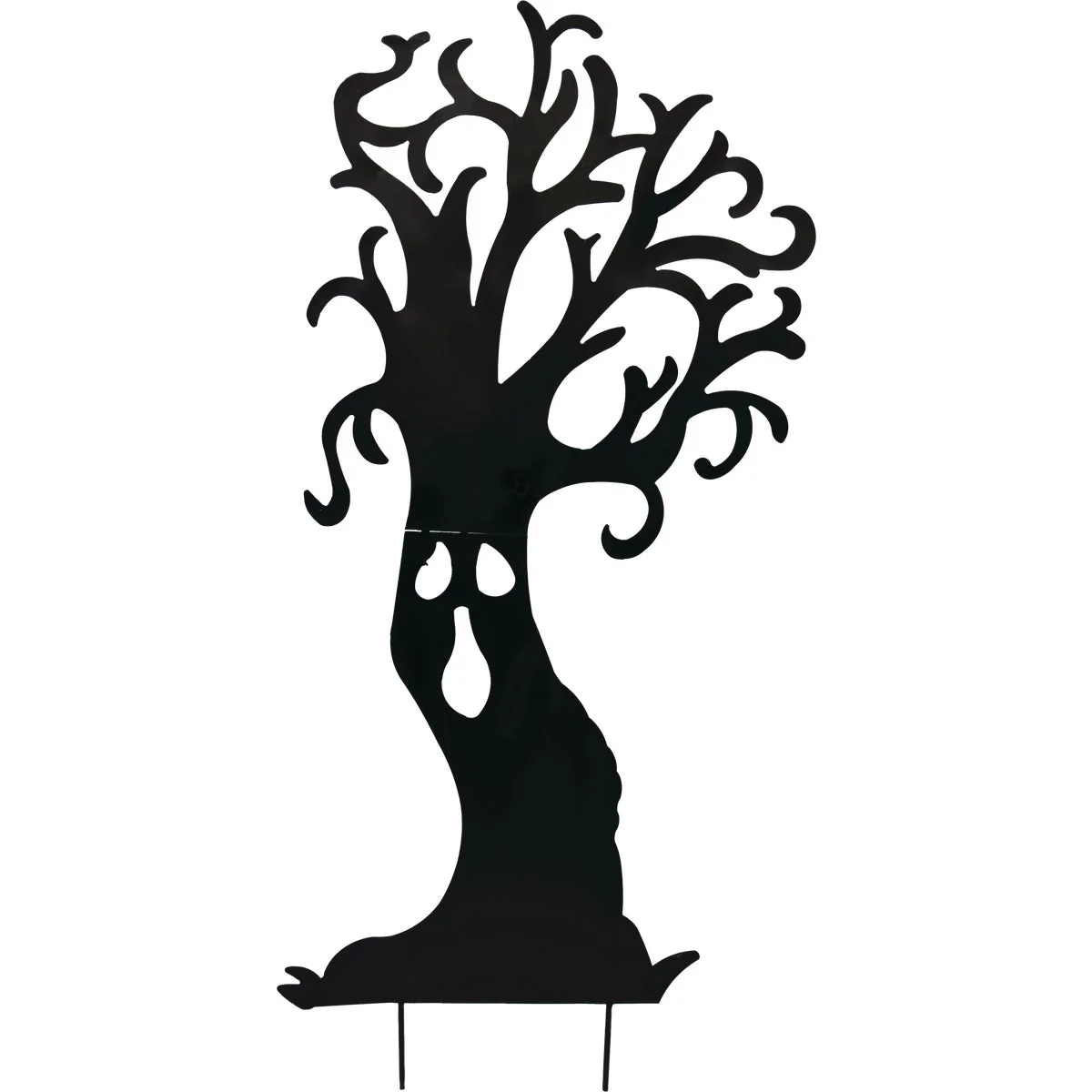 Solid 5.5 Ft. Metal Scary Tree Yard Stake Innovative